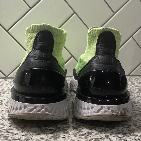 Nike Rise React Flyknit Shoes Lime Blast/Black [AV5554-330] Men’s Size 9 - Rare main image 4
